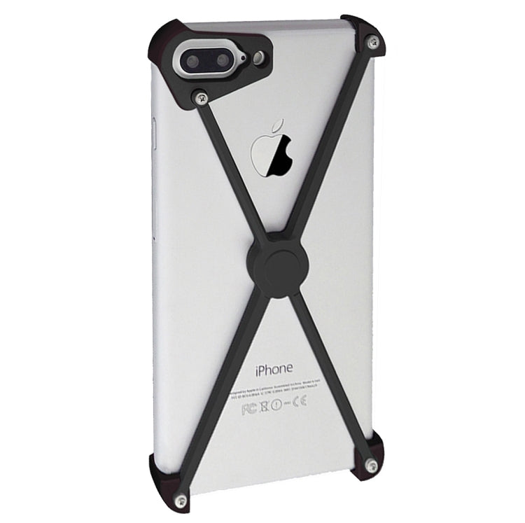 For iPhone 8 Plus & 7 Plus   Type-X Metal Four Angle Anti Falling Protective Case