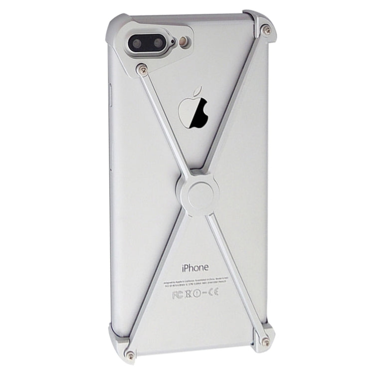 For iPhone 8 Plus & 7 Plus   Type-X Metal Four Angle Anti Falling Protective Case