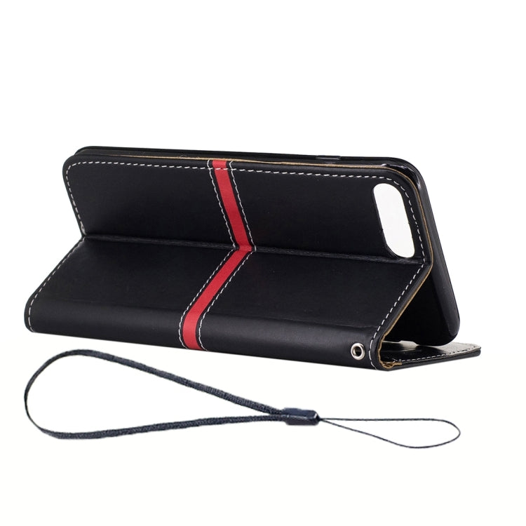For iPhone 8 Plus & 7 Plus   Crazy Horse Texture PU Leather Horizontal Flip Leather Case with Holder & Card Slots & Wallet & Photo Frame & Lanyard