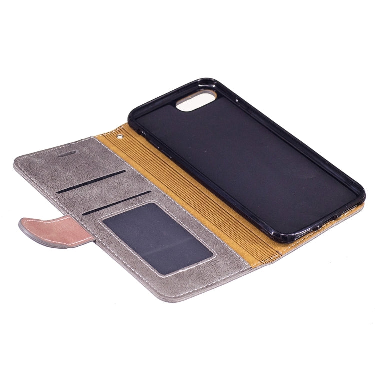 For iPhone 8 Plus & 7 Plus   Crazy Horse Texture PU Leather Horizontal Flip Leather Case with Holder & Card Slots & Wallet & Photo Frame & Lanyard