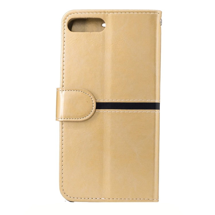 For iPhone 8 Plus & 7 Plus   Crazy Horse Texture PU Leather Horizontal Flip Leather Case with Holder & Card Slots & Wallet & Photo Frame & Lanyard