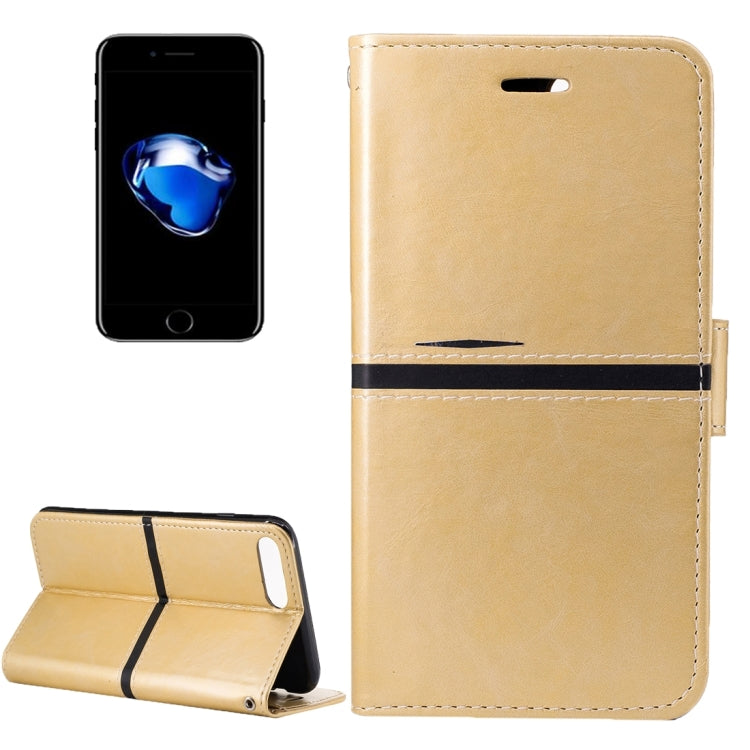For iPhone 8 Plus & 7 Plus   Crazy Horse Texture PU Leather Horizontal Flip Leather Case with Holder & Card Slots & Wallet & Photo Frame & Lanyard
