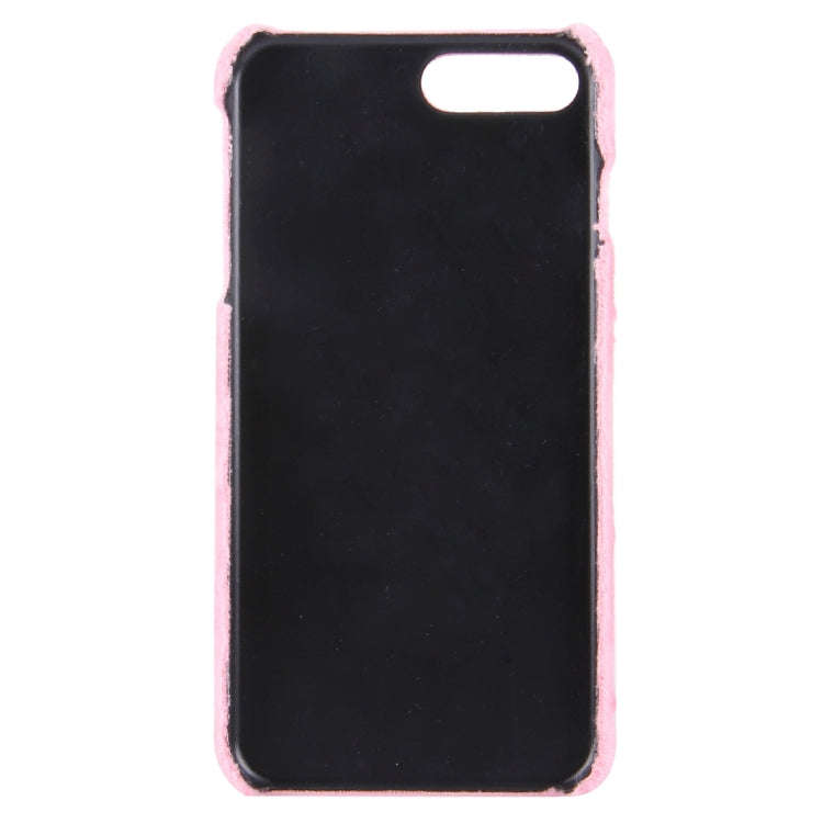 For iPhone 8 Plus & 7 Plus   3D Camellia Flower Furry Ball Plush Cloth Cover PC Protective Case