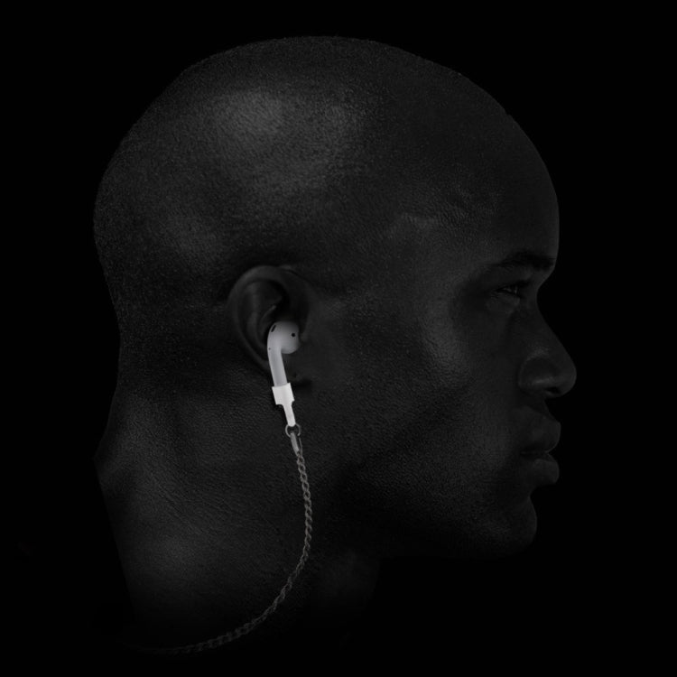 HAMTOD Soft Silicone Anti-lost Decoration Wireless Earphone Necklace Rope, For Apple AirPods(Silver)