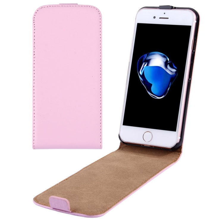 For iPhone 8 Plus & 7 Plus   Vertical Flip Genuine Split Leather Case