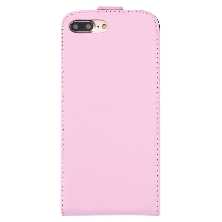 For iPhone 8 Plus & 7 Plus   Vertical Flip Genuine Split Leather Case