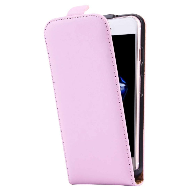 For iPhone 8 Plus & 7 Plus   Vertical Flip Genuine Split Leather Case