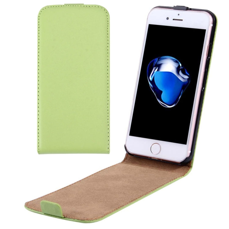 For iPhone 8 Plus & 7 Plus   Vertical Flip Genuine Split Leather Case