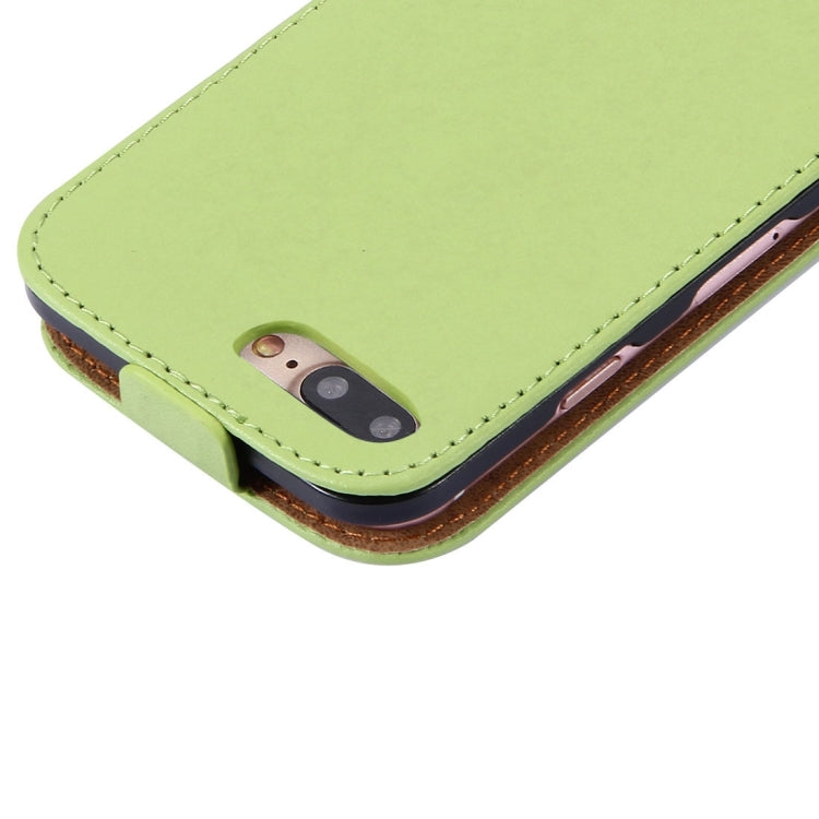 For iPhone 8 Plus & 7 Plus   Vertical Flip Genuine Split Leather Case