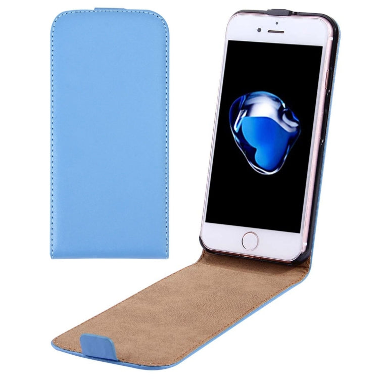 For iPhone 8 Plus & 7 Plus   Vertical Flip Genuine Split Leather Case
