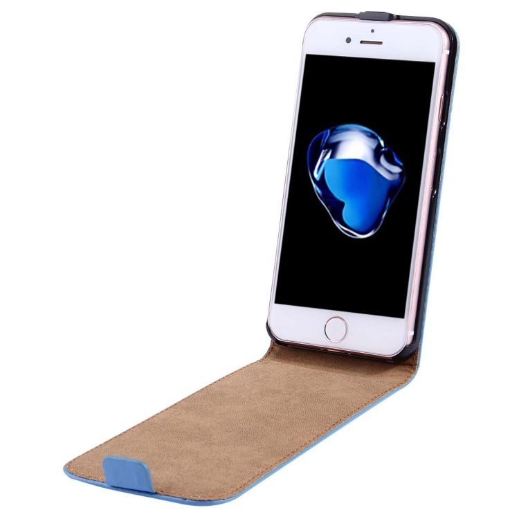 For iPhone 8 Plus & 7 Plus   Vertical Flip Genuine Split Leather Case