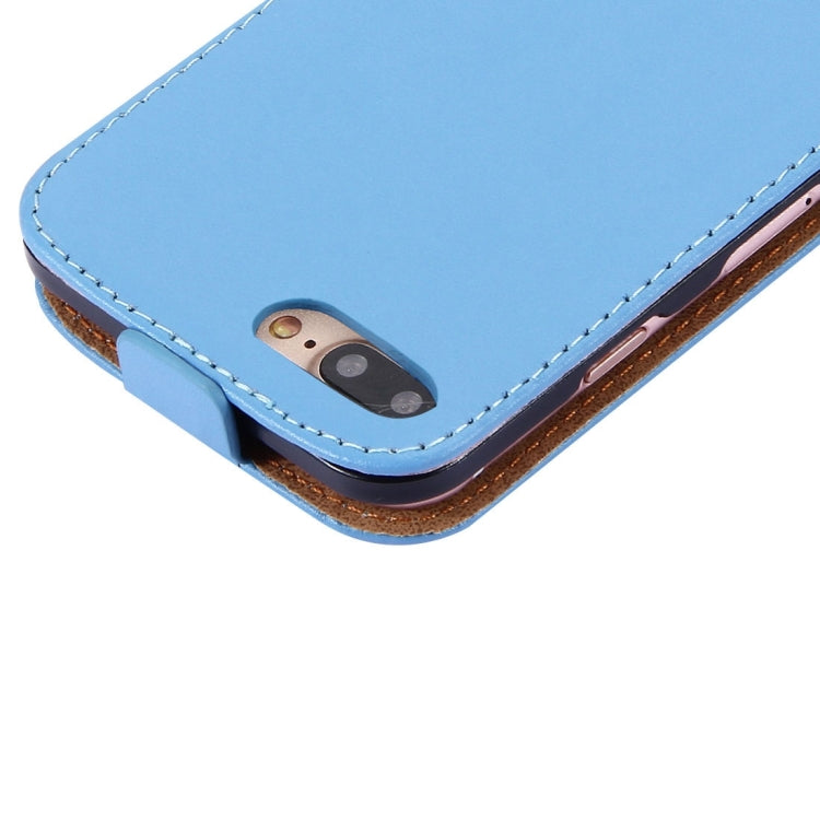 For iPhone 8 Plus & 7 Plus   Vertical Flip Genuine Split Leather Case