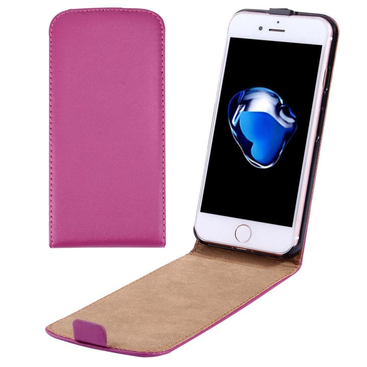 For iPhone 8 Plus & 7 Plus   Vertical Flip Genuine Split Leather Case