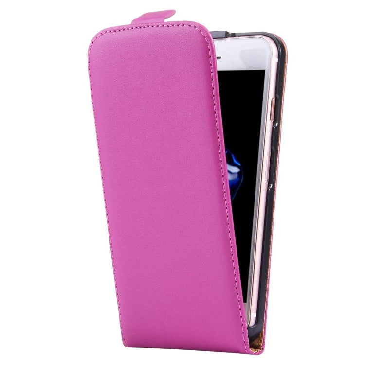 For iPhone 8 Plus & 7 Plus   Vertical Flip Genuine Split Leather Case