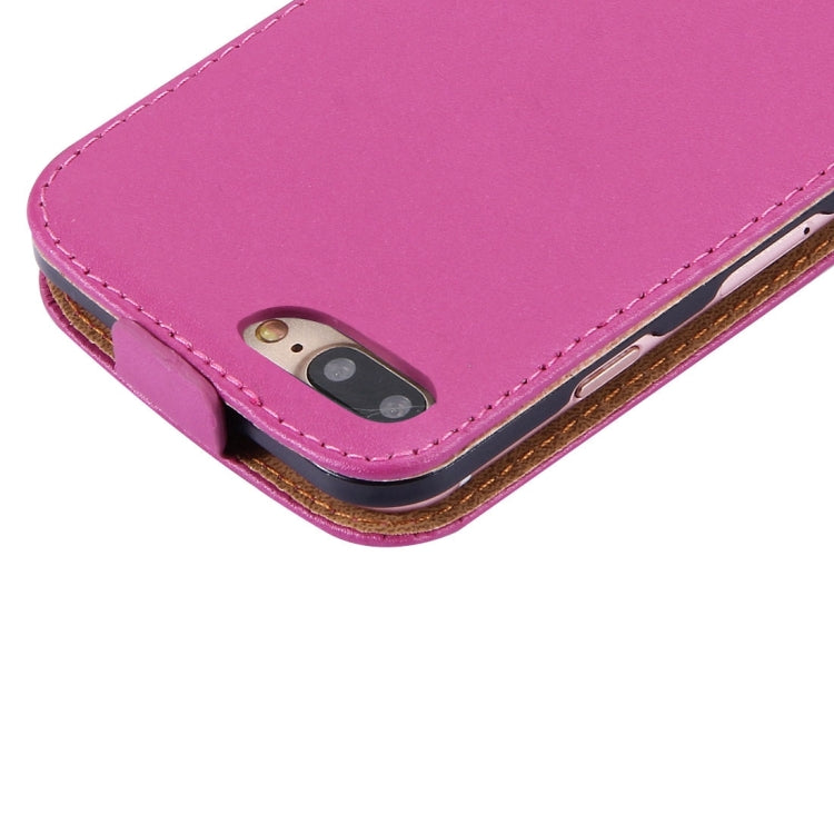 For iPhone 8 Plus & 7 Plus   Vertical Flip Genuine Split Leather Case