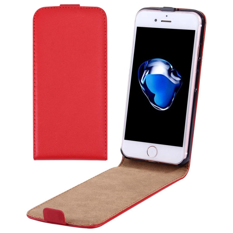 For iPhone 8 Plus & 7 Plus   Vertical Flip Genuine Split Leather Case