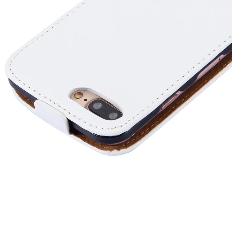 For iPhone 8 Plus & 7 Plus   Vertical Flip Genuine Split Leather Case