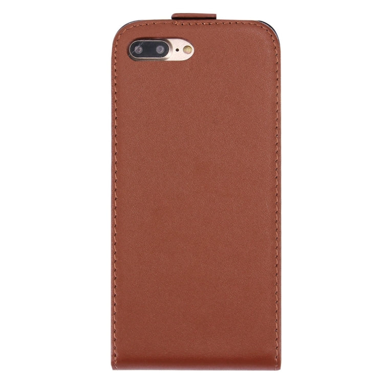 For iPhone 8 Plus & 7 Plus   Vertical Flip Genuine Split Leather Case