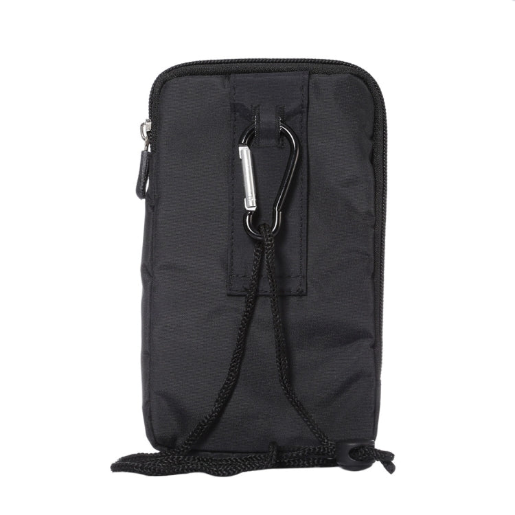 6.4 inch Multifunctional Waterproof Canvas Sports Storage Waist Packs / Phone Cases / Hiking Bag / Camping Bag with Hanging Hook for iPhone 7 Plus / 6S Plus / Galaxy S7 Edge+ / Galaxy Note 8