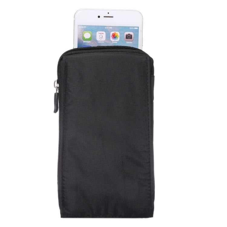 6.4 inch Multifunctional Waterproof Canvas Sports Storage Waist Packs / Phone Cases / Hiking Bag / Camping Bag with Hanging Hook for iPhone 7 Plus / 6S Plus / Galaxy S7 Edge+ / Galaxy Note 8