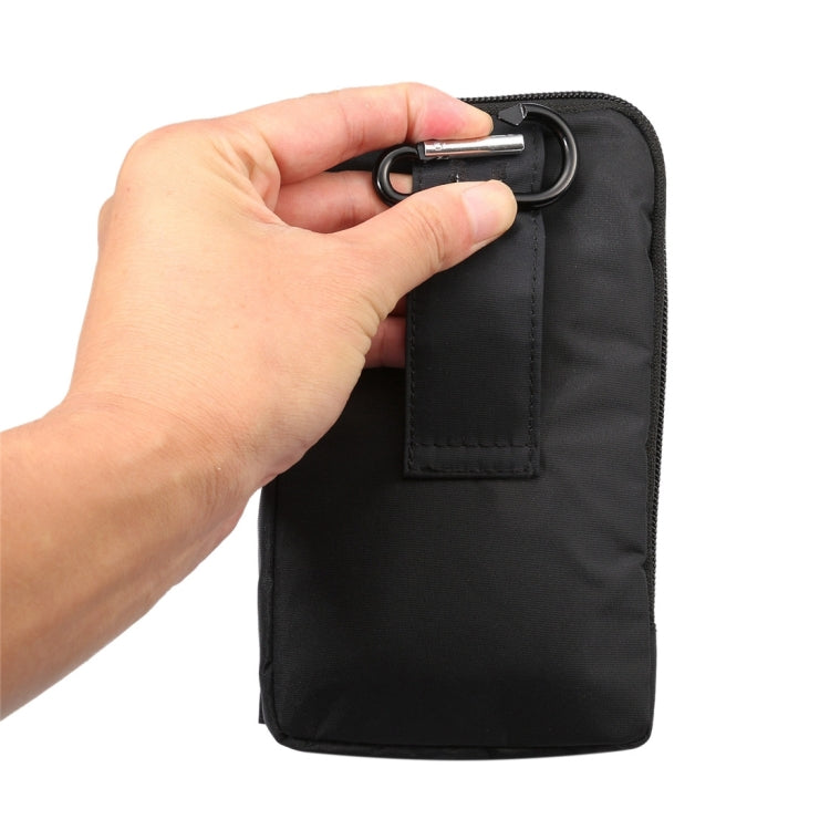 6.4 inch Multifunctional Waterproof Canvas Sports Storage Waist Packs / Phone Cases / Hiking Bag / Camping Bag with Hanging Hook for iPhone 7 Plus / 6S Plus / Galaxy S7 Edge+ / Galaxy Note 8