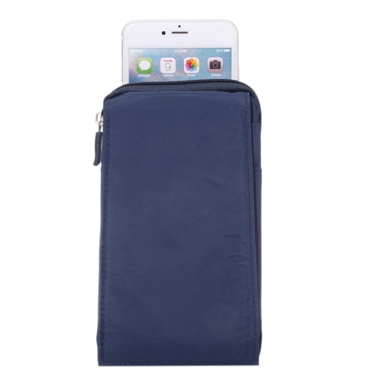 6.4 inch Multifunctional Waterproof Canvas Sports Storage Waist Packs / Phone Cases / Hiking Bag / Camping Bag with Hanging Hook for iPhone 7 Plus / 6S Plus / Galaxy S7 Edge+ / Galaxy Note 8