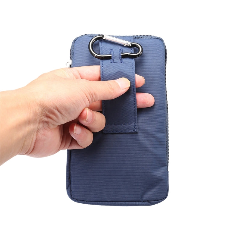 6.4 inch Multifunctional Waterproof Canvas Sports Storage Waist Packs / Phone Cases / Hiking Bag / Camping Bag with Hanging Hook for iPhone 7 Plus / 6S Plus / Galaxy S7 Edge+ / Galaxy Note 8