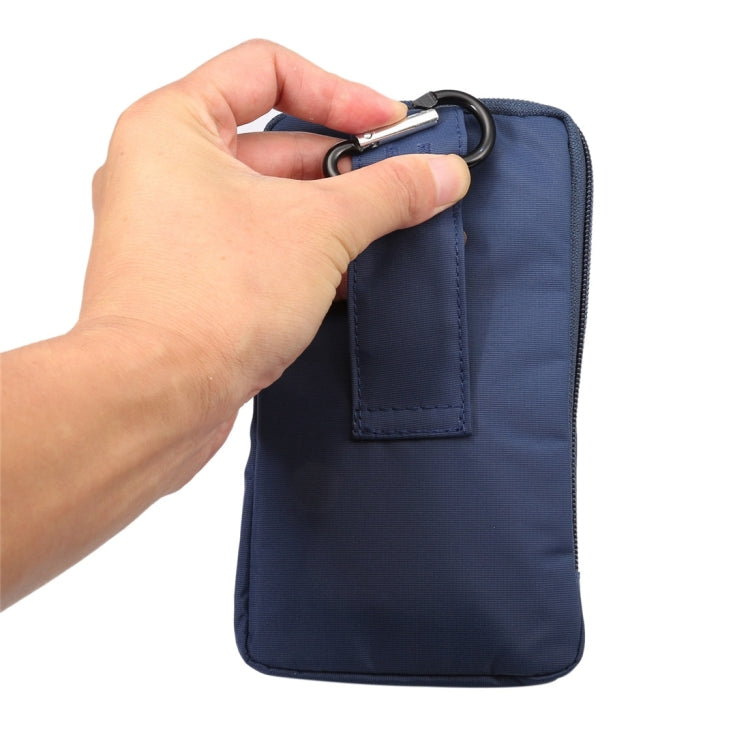 6.4 inch Multifunctional Waterproof Canvas Sports Storage Waist Packs / Phone Cases / Hiking Bag / Camping Bag with Hanging Hook for iPhone 7 Plus / 6S Plus / Galaxy S7 Edge+ / Galaxy Note 8