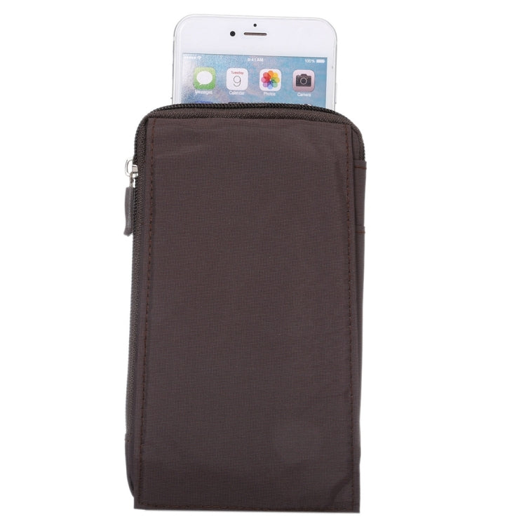 6.4 inch Multifunctional Waterproof Canvas Sports Storage Waist Packs / Phone Cases / Hiking Bag / Camping Bag with Hanging Hook for iPhone 7 Plus / 6S Plus / Galaxy S7 Edge+ / Galaxy Note 8