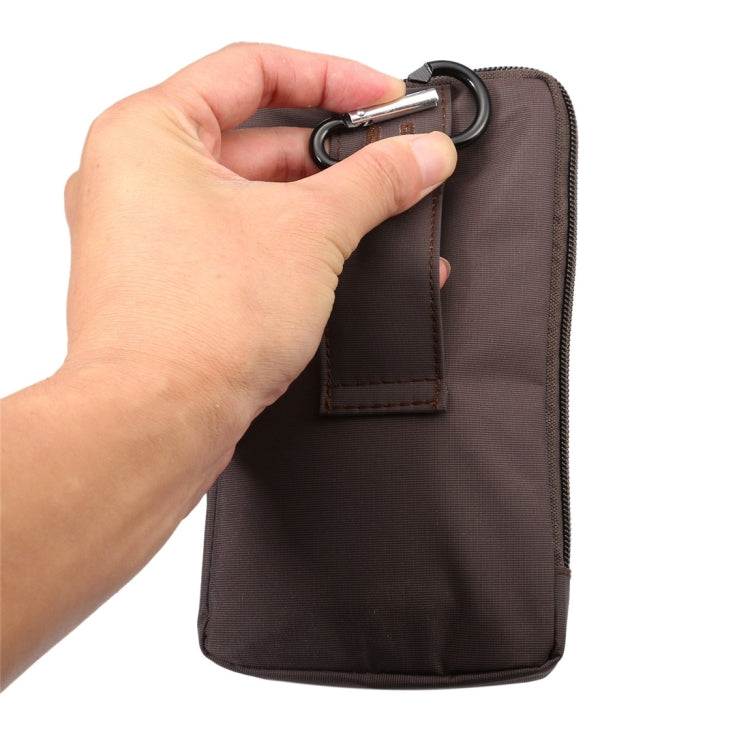 6.4 inch Multifunctional Waterproof Canvas Sports Storage Waist Packs / Phone Cases / Hiking Bag / Camping Bag with Hanging Hook for iPhone 7 Plus / 6S Plus / Galaxy S7 Edge+ / Galaxy Note 8