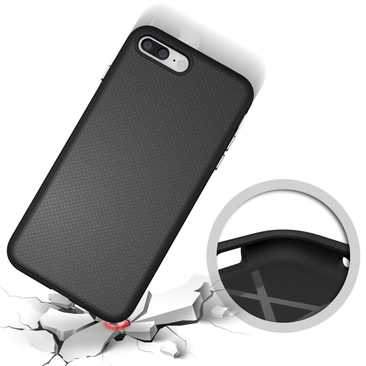 For iPhone 8 Plus & 7 Plus   Ball Texture Anti-slip PC + TPU Protective Back Cover Case