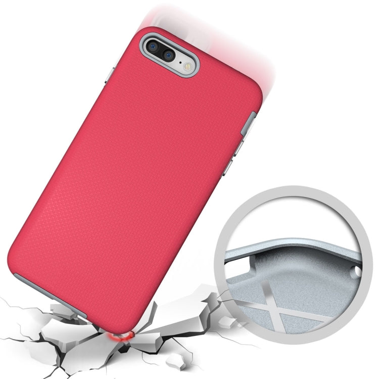For iPhone 8 Plus & 7 Plus   Ball Texture Anti-slip PC + TPU Protective Back Cover Case