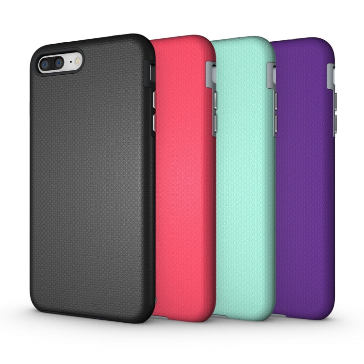 For iPhone 8 Plus & 7 Plus   Ball Texture Anti-slip PC + TPU Protective Back Cover Case