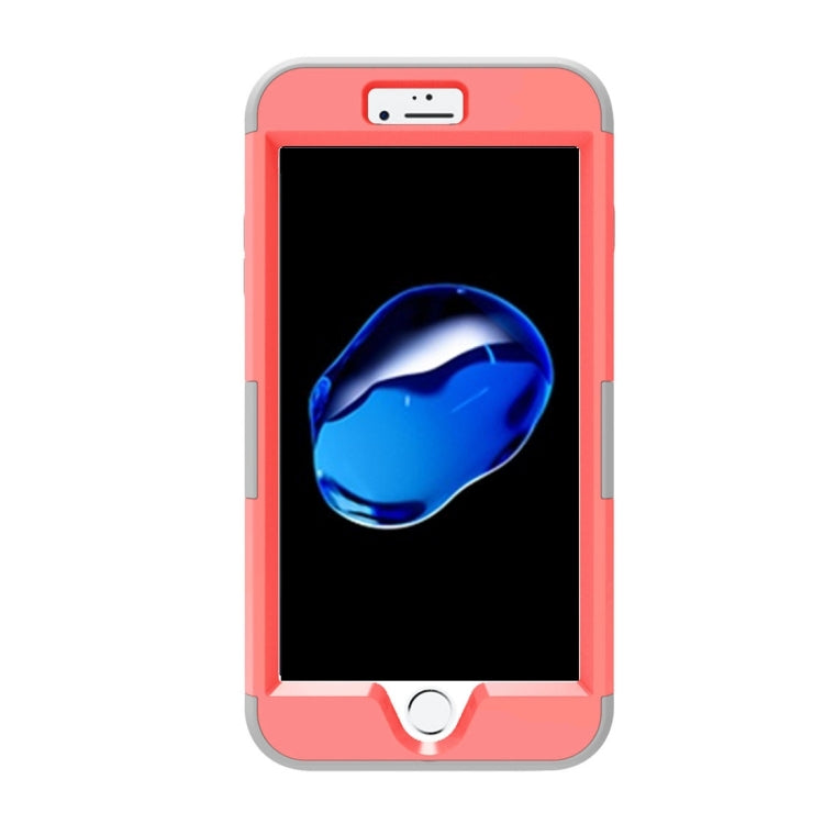 For iPhone 8 Plus & 7 Plus   3 in 1 Diamond Encrusted PC + Silicone Combination Case