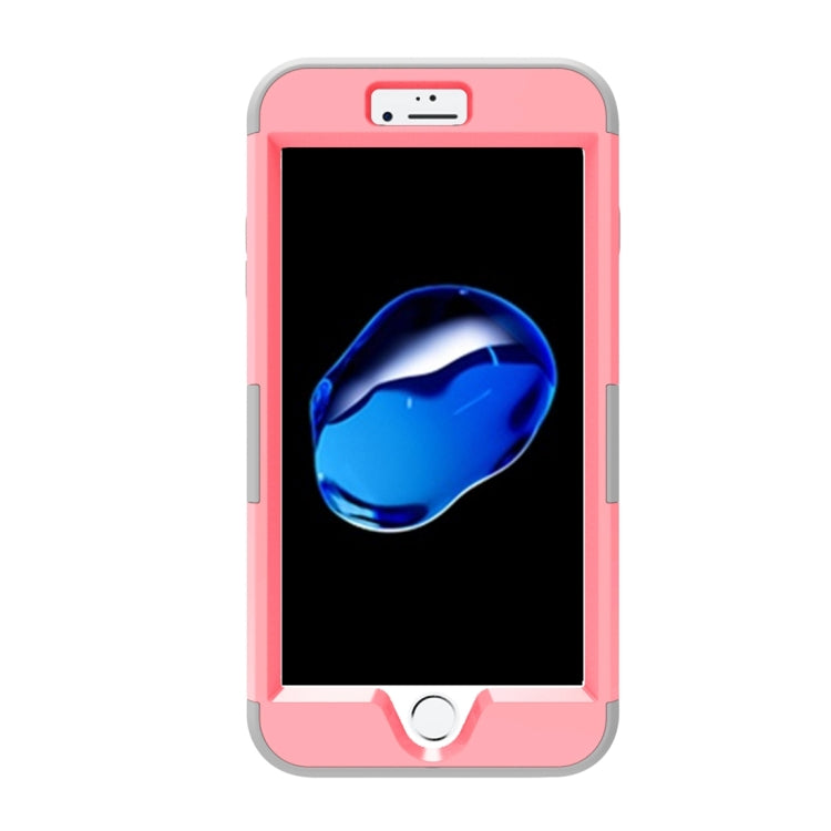 For iPhone 8 Plus & 7 Plus   3 in 1 Diamond Encrusted PC + Silicone Combination Case