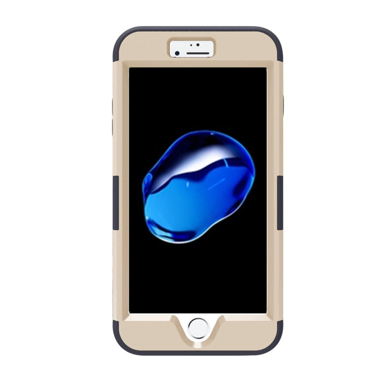 For iPhone 8 Plus & 7 Plus   3 in 1 Diamond Encrusted PC + Silicone Combination Case