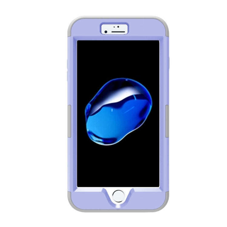 For iPhone 8 Plus & 7 Plus   3 in 1 Diamond Encrusted PC + Silicone Combination Case