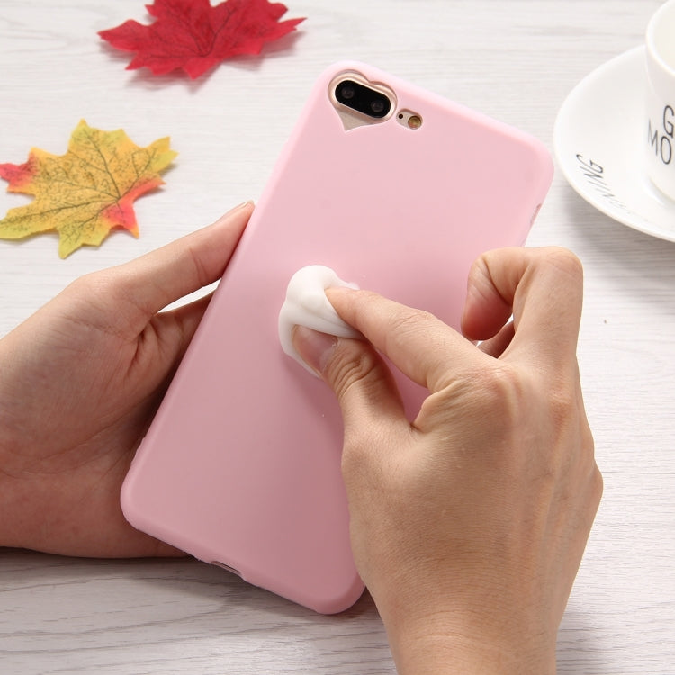 For iPhone 8 Plus & 7 Plus   3D White Cat Pattern Squeeze Relief Squishy Dropproof Protective Back Cover Case