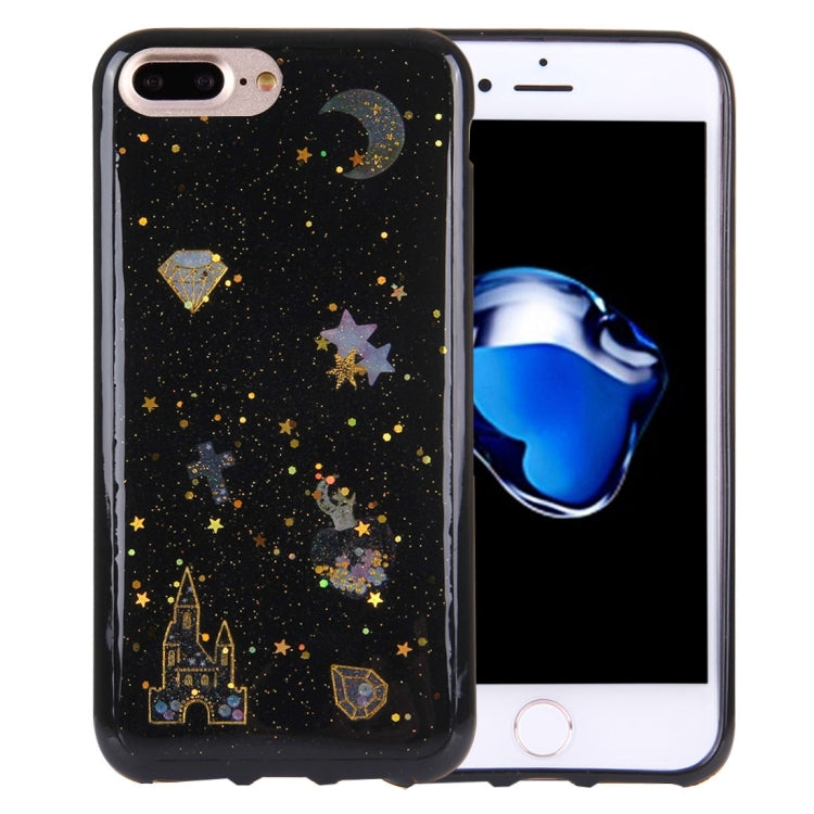 For iPhone 8 Plus & 7 Plus   Flash Powder Twinkling NightSky