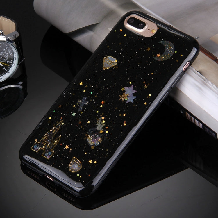 For iPhone 8 Plus & 7 Plus   Flash Powder Twinkling NightSky