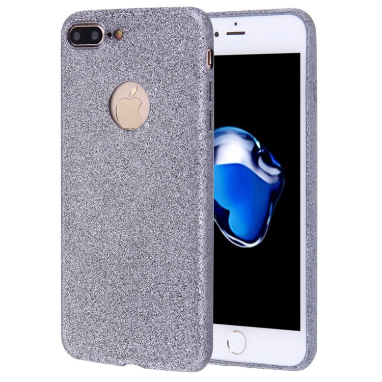 For iPhone 8 Plus & 7 Plus   Glitter Powder TPU Protective Case(Grey)
