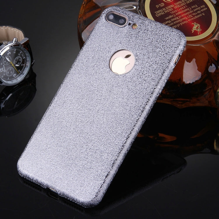 For iPhone 8 Plus & 7 Plus   Glitter Powder TPU Protective Case(Grey)