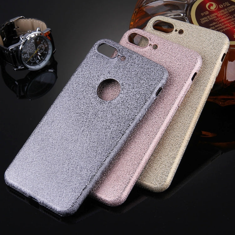 For iPhone 8 Plus & 7 Plus   Glitter Powder TPU Protective Case(Grey)