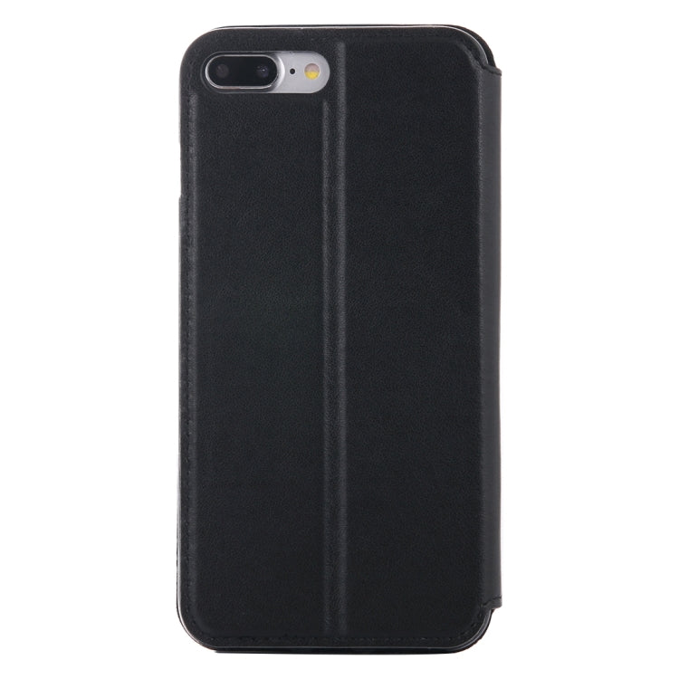 For iPhone 8 Plus & 7 Plus   Crazy Horse Texture Horizontal Flip Leather Case with Call Display ID & Holder & Card Slot