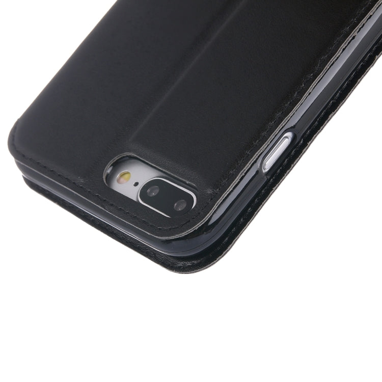 For iPhone 8 Plus & 7 Plus   Crazy Horse Texture Horizontal Flip Leather Case with Call Display ID & Holder & Card Slot