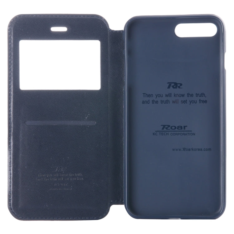 For iPhone 8 Plus & 7 Plus   Crazy Horse Texture Horizontal Flip Leather Case with Call Display ID & Holder & Card Slot
