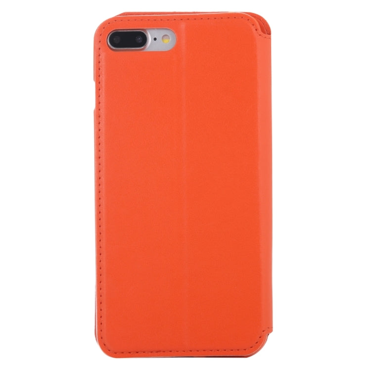 For iPhone 8 Plus & 7 Plus   Crazy Horse Texture Horizontal Flip Leather Case with Call Display ID & Holder & Card Slot