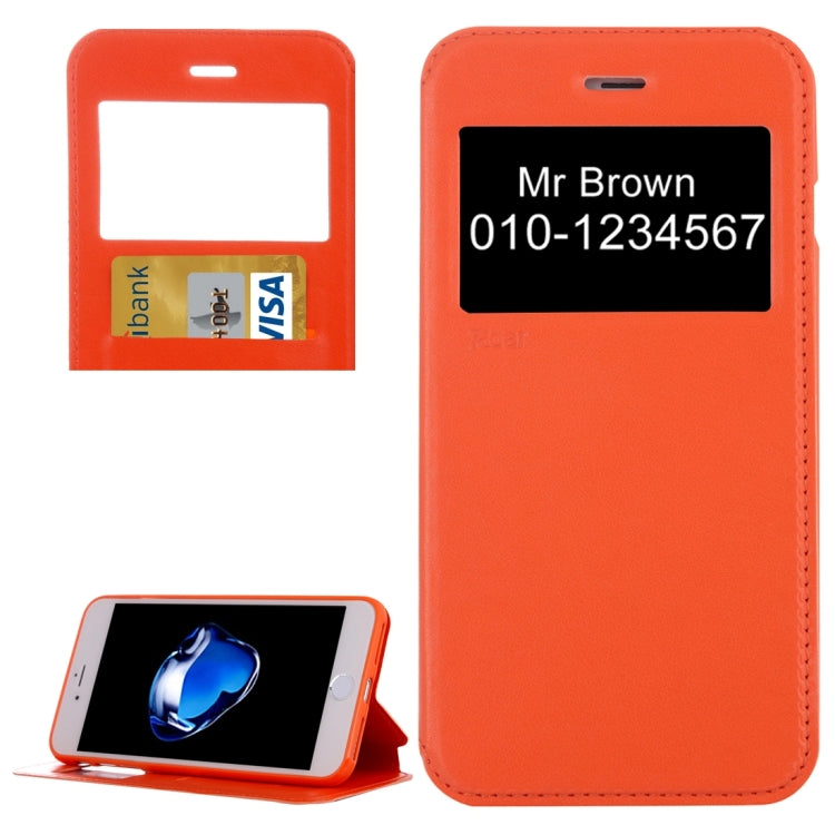 For iPhone 8 Plus & 7 Plus   Crazy Horse Texture Horizontal Flip Leather Case with Call Display ID & Holder & Card Slot