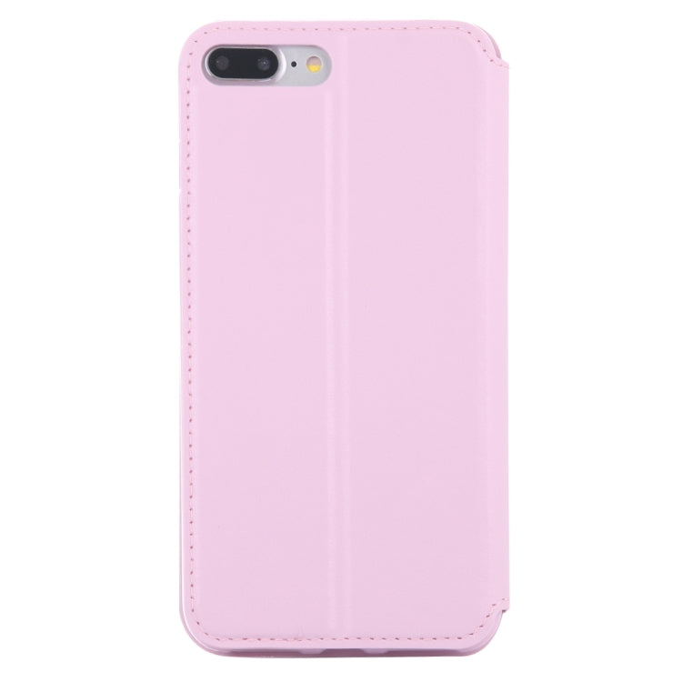 For iPhone 8 Plus & 7 Plus   Crazy Horse Texture Horizontal Flip Leather Case with Call Display ID & Holder & Card Slot