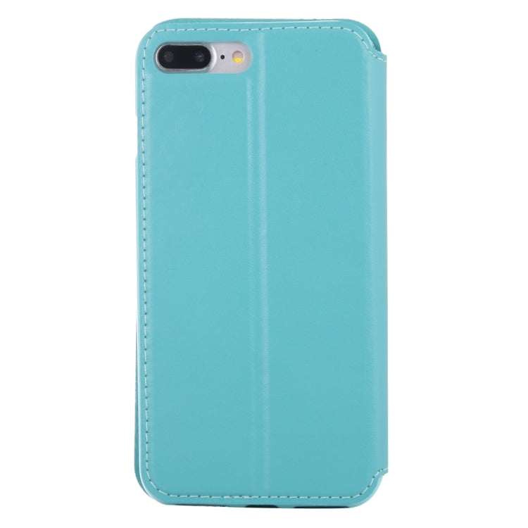 For iPhone 8 Plus & 7 Plus   Crazy Horse Texture Horizontal Flip Leather Case with Call Display ID & Holder & Card Slot
